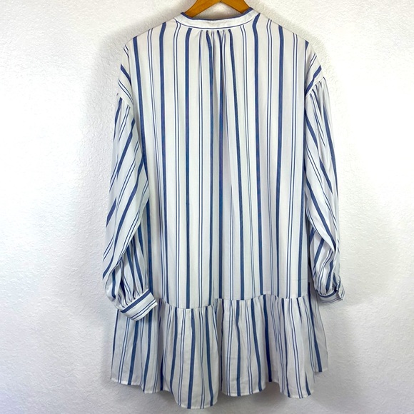 Euc Elizabeth and James Striped Long Sleeve Drop Waist Dress S - Picture 9 of 10